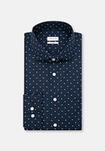 Slim Business Hemd Punkte in Dunkelblau |  Seidensticker Onlineshop