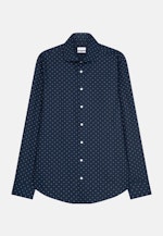 Chemise Business Slim Popeline Col Kent in Bleu Foncé |  Seidensticker Onlineshop