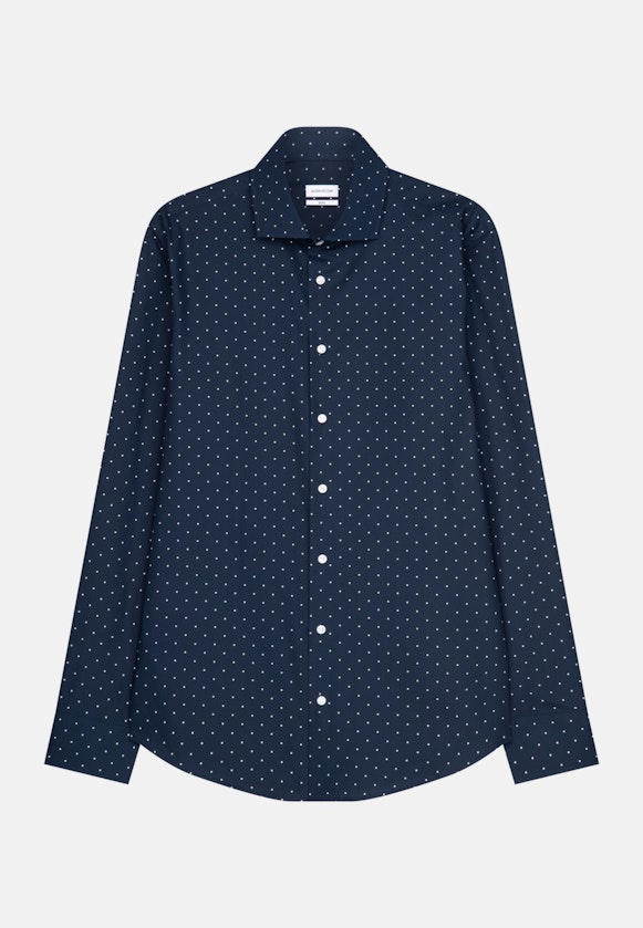 Business Shirt in Slim with Kent-Collar in Dark Blue |  Seidensticker Onlineshop