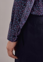 Regular Chemise casual Imprimé in Bleu Foncé |  Seidensticker Onlineshop