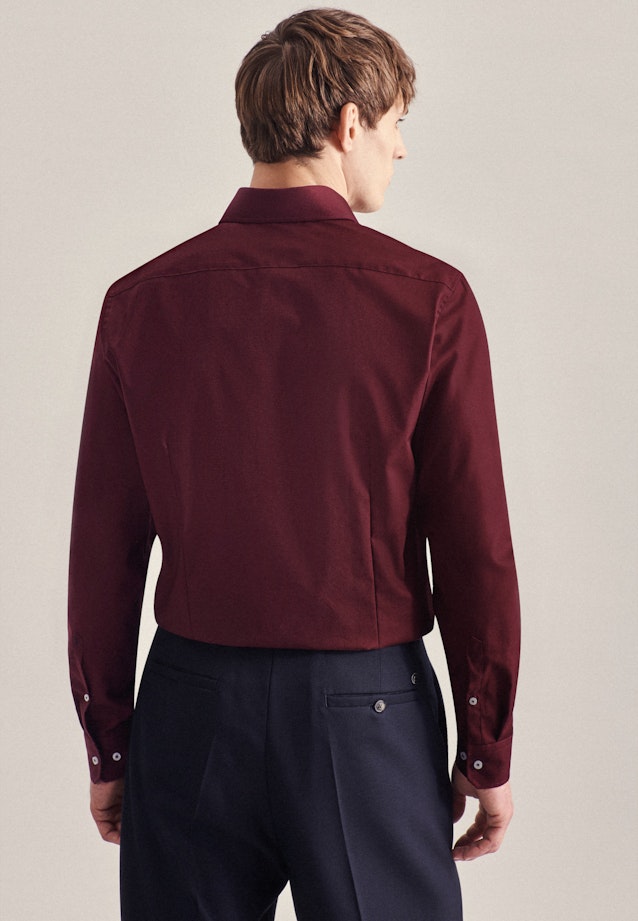 Shaped Business Hemd Uni in Rot |  Seidensticker Onlineshop