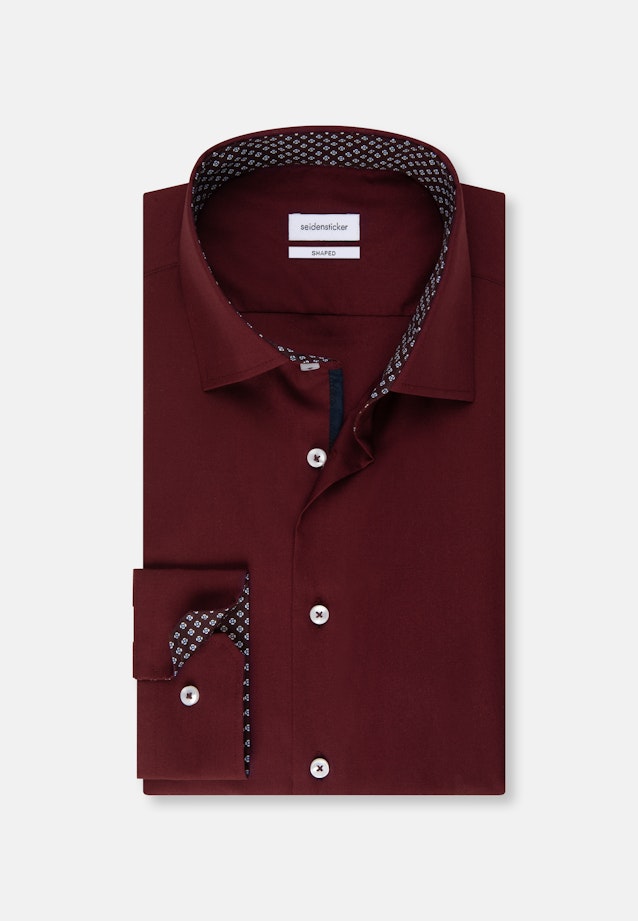 Shaped Business Hemd Uni in Rot |  Seidensticker Onlineshop