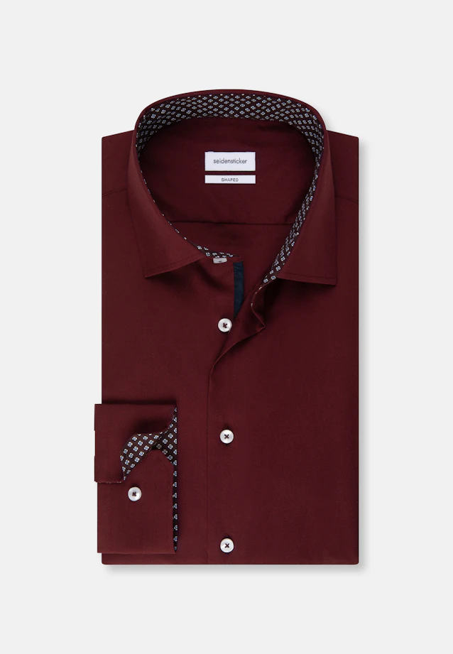 Shaped Chemise Business uni in Rouge |  Seidensticker Onlineshop