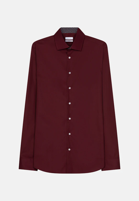 Shaped Chemise Business uni in Rouge |  Seidensticker Onlineshop