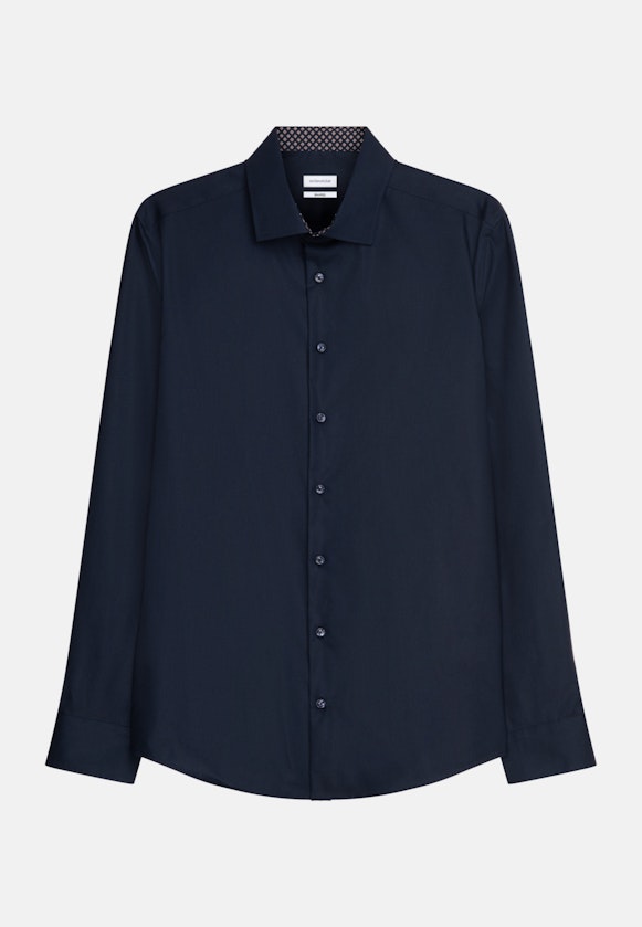 Shaped Business Hemd Uni in Dunkelblau |  Seidensticker Onlineshop