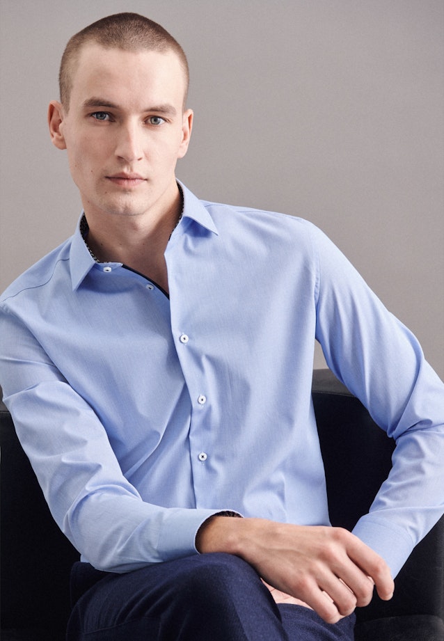 Shaped Business Hemd Uni in Hellblau |  Seidensticker Onlineshop