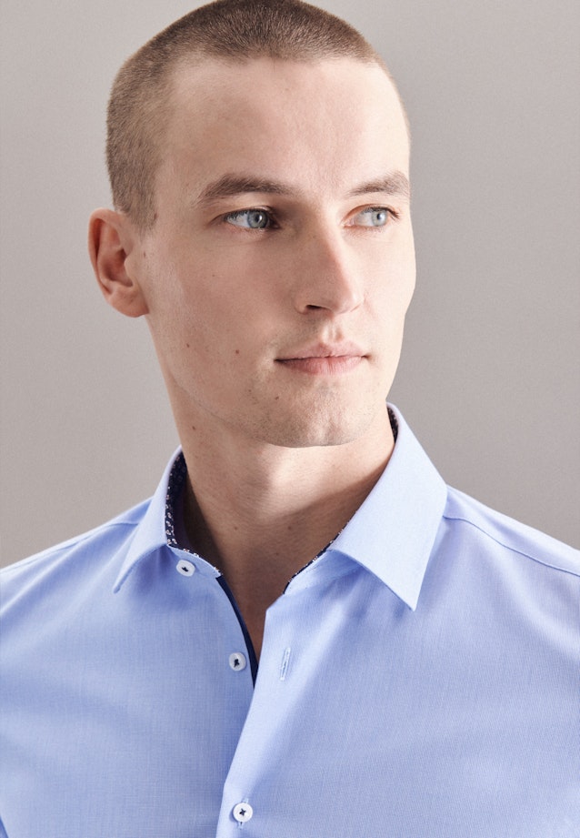 Shaped Chemise Business uni in Bleu Clair |  Seidensticker Onlineshop