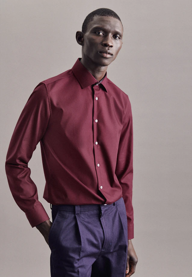 Slim Chemise Business uni in Rouge |  Seidensticker Onlineshop