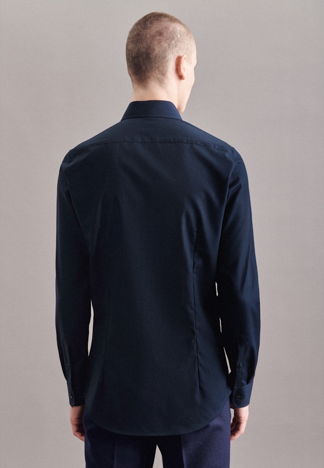 Slim Business Hemd Uni in Dunkelblau |  Seidensticker Onlineshop