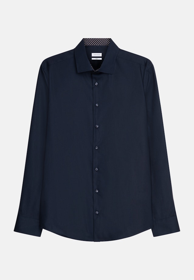 Slim Business Hemd Uni in Dunkelblau |  Seidensticker Onlineshop