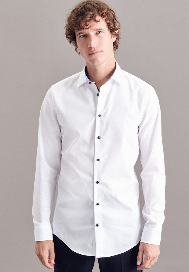 Slim Business Hemd Uni in Weiß |  Seidensticker Onlineshop