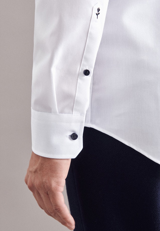 Slim Business Hemd Uni in Weiß |  Seidensticker Onlineshop