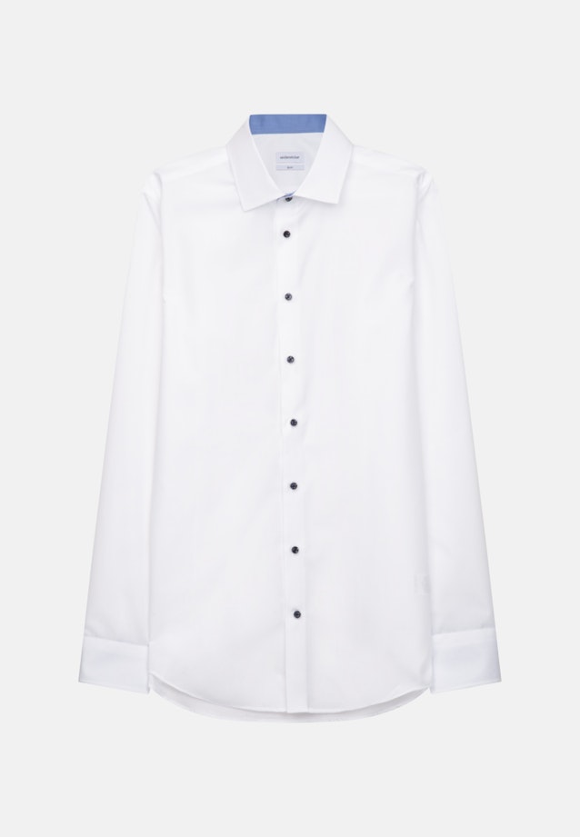 Slim Business Hemd Uni in Weiß |  Seidensticker Onlineshop