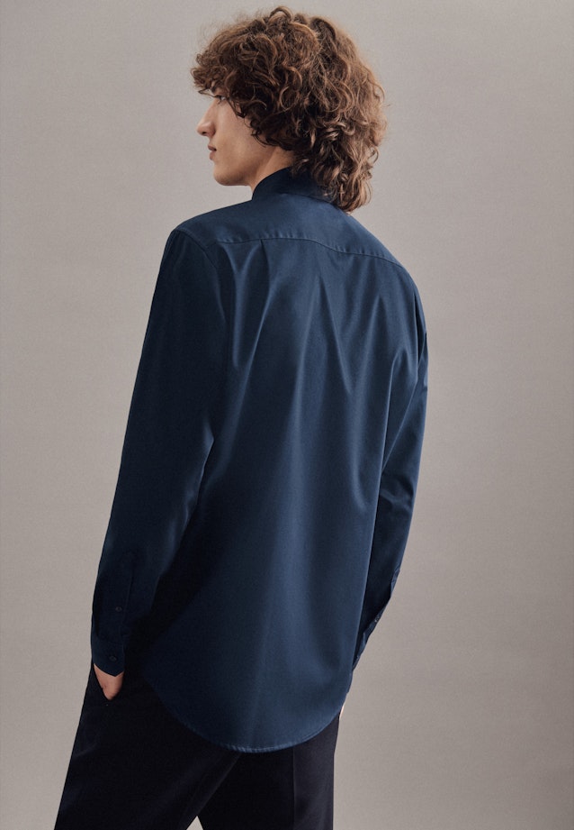 Regular Business Hemd Uni in Dunkelblau |  Seidensticker Onlineshop