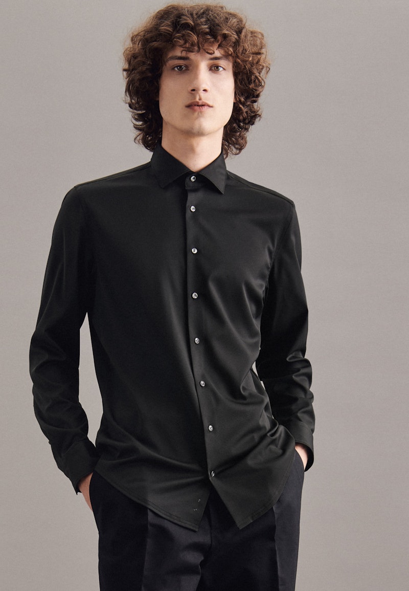 Performance shirt in Shaped with Kent-Collar