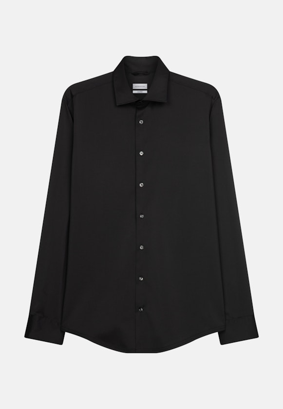 Shaped Chemise Performance Uni in Noir |  Seidensticker Onlineshop