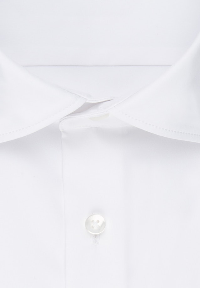 Twill Performance-Hemd in Shaped mit Kentkragen in Weiß |  Seidensticker Onlineshop
