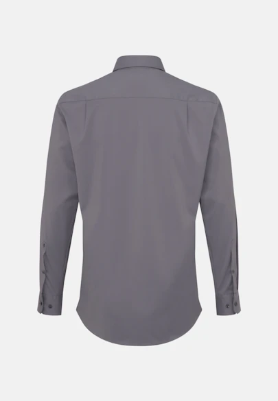 Regular Performance-Hemd Uni in Grau |  Seidensticker Onlineshop