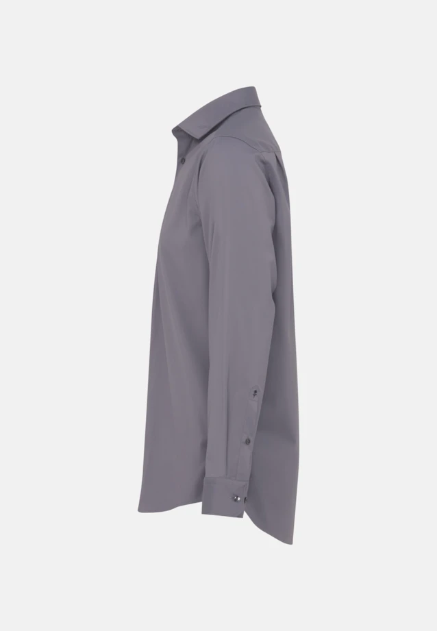 Regular Chemise Performance Uni in Gris |  Seidensticker Onlineshop