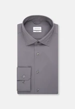 Regular Chemise Performance Uni in Gris |  Seidensticker Onlineshop