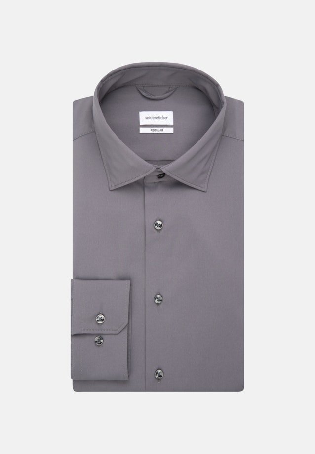 Regular Performance-Hemd Uni in Grau |  Seidensticker Onlineshop