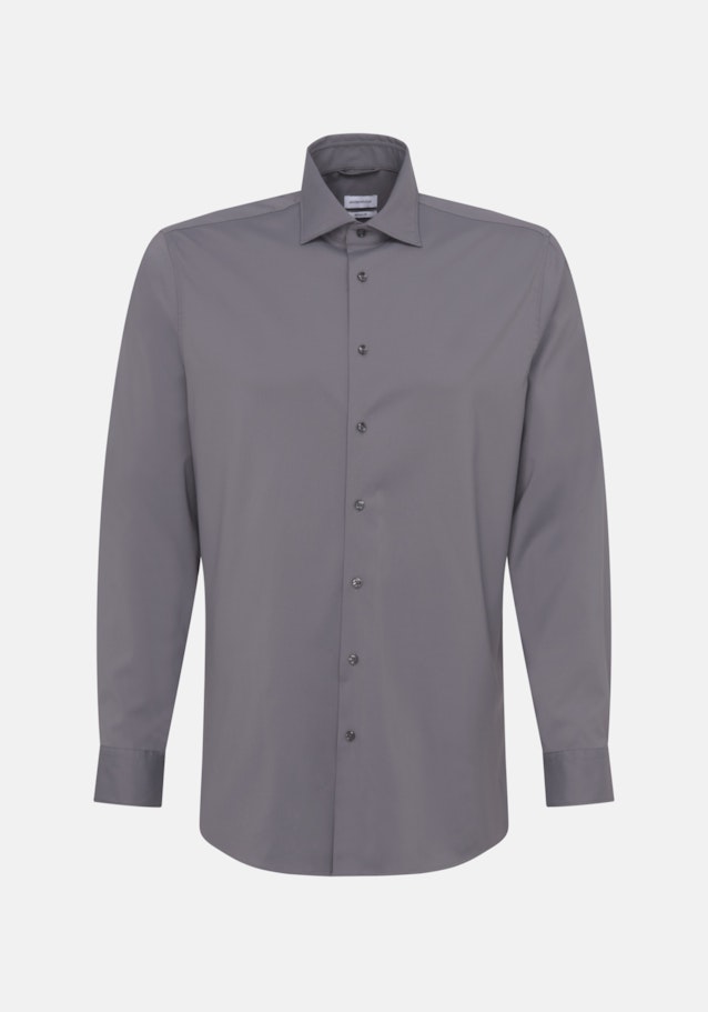 Regular Performance-Hemd Uni in Grau | Seidensticker Onlineshop
