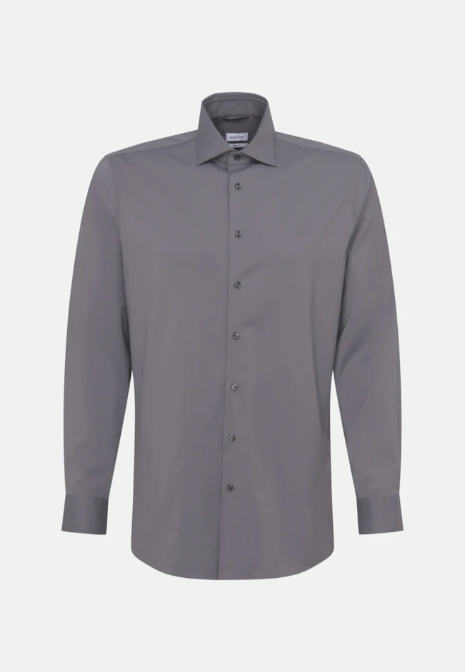 Regular Performance shirt Uni in Grey | Seidensticker online shop
