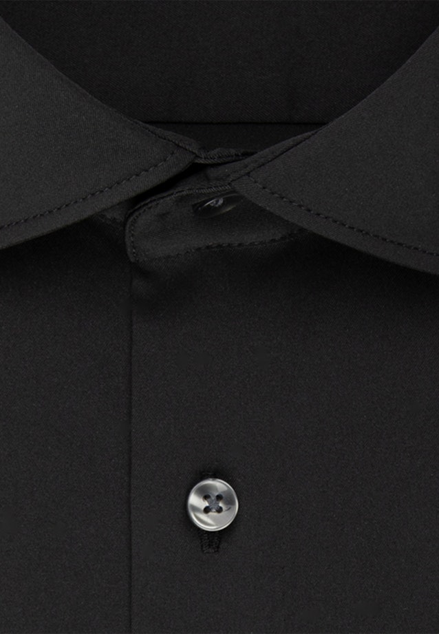 Regular Performance-Hemd Uni in Schwarz |  Seidensticker Onlineshop