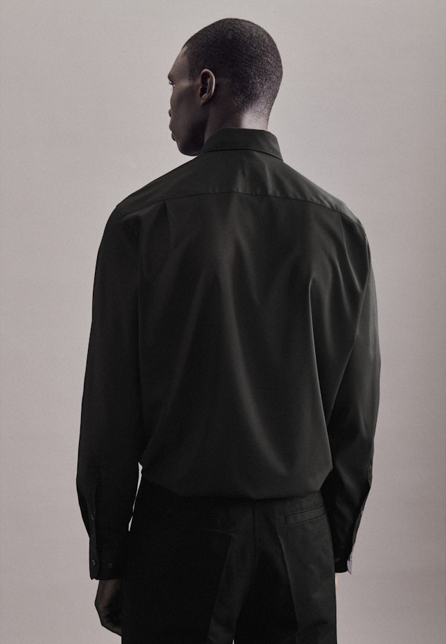 Regular Performance-Hemd Uni in Schwarz |  Seidensticker Onlineshop