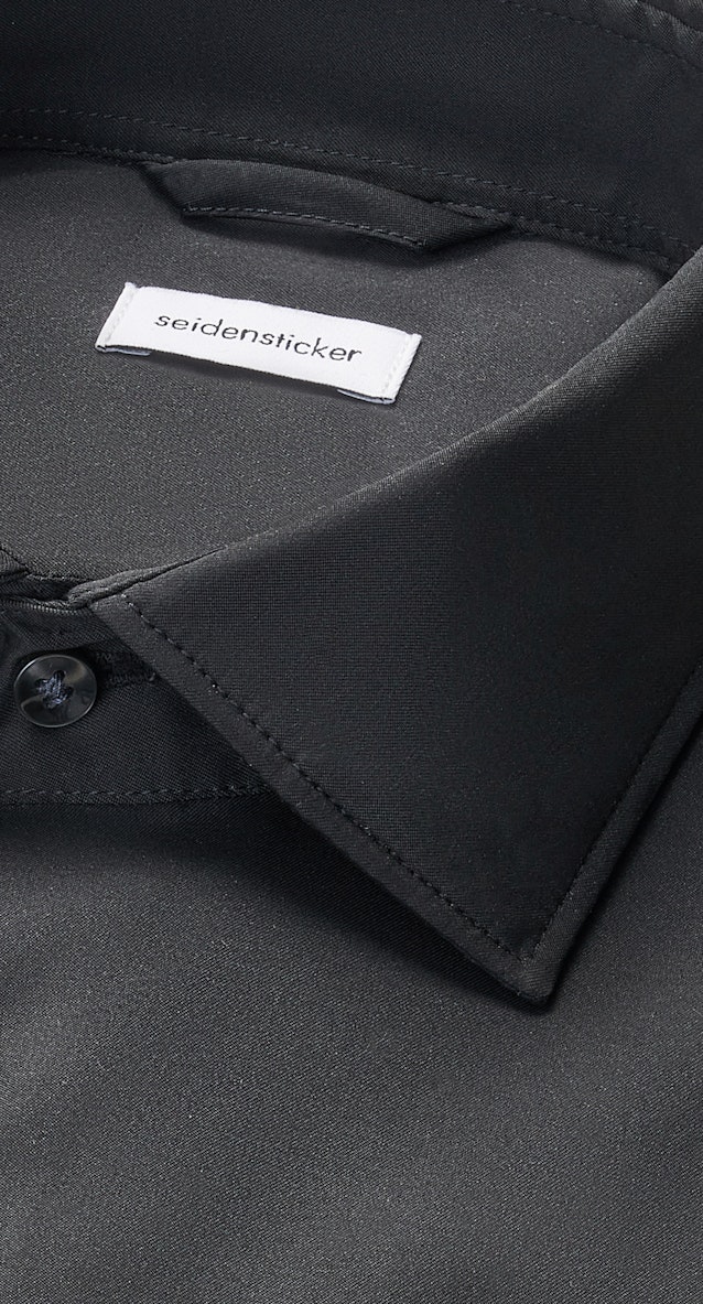 Regular Performance shirt Uni in Black |  Seidensticker Onlineshop