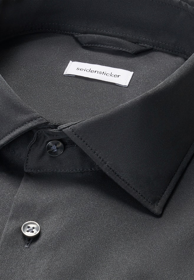 Regular Performance-Hemd Uni in Schwarz | Seidensticker Onlineshop