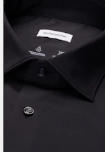 Regular Performance shirt Uni in Black |  Seidensticker Onlineshop