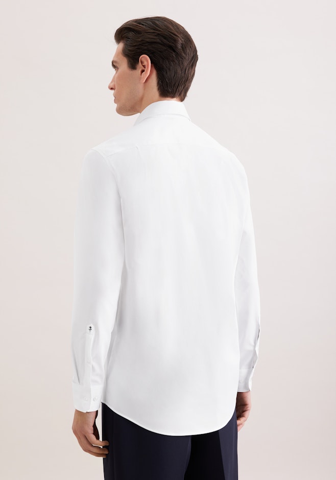 Regular Chemise Performance Uni dans Blanc | Boutique en ligne Seidensticker