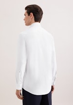 Regular Chemise Performance Uni in Blanc |  Seidensticker Onlineshop