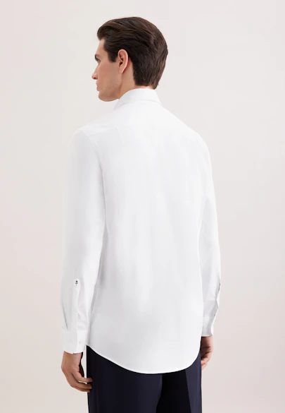 Regular Chemise Performance Uni in Blanc | Seidensticker Onlineshop