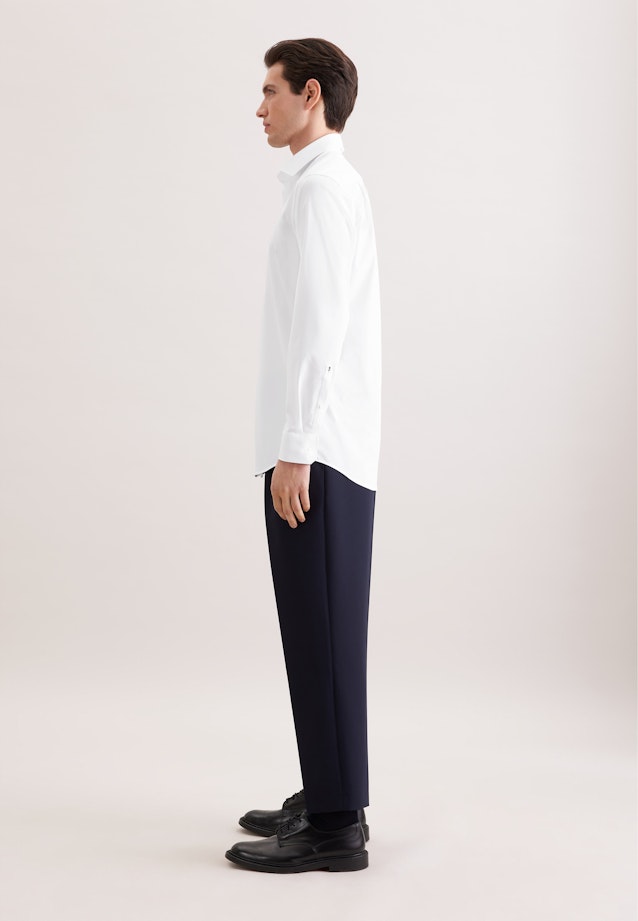 Regular Chemise Performance Uni in Blanc |  Seidensticker Onlineshop