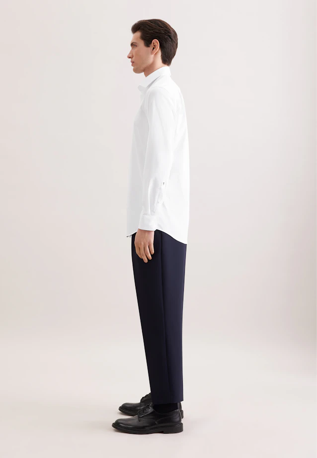 Regular Chemise Performance Uni in Blanc |  Seidensticker Onlineshop