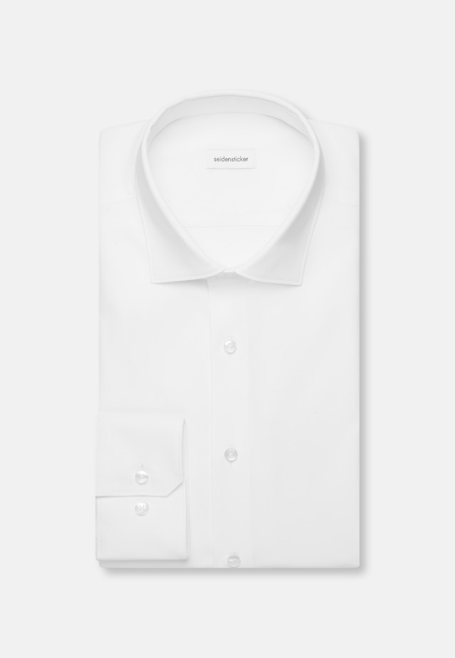 Regular Chemise Performance Uni in Blanc |  Seidensticker Onlineshop