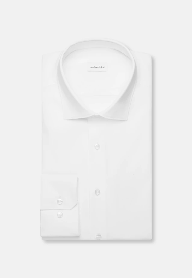 Regular Chemise Performance Uni in Blanc |  Seidensticker Onlineshop