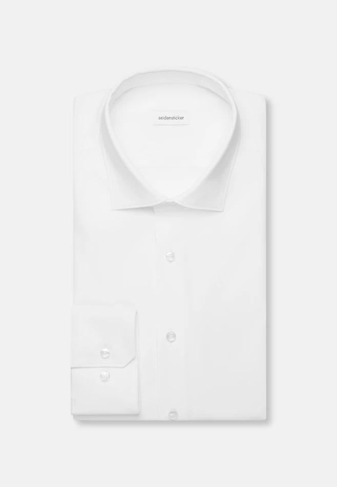 Regular Performance-Hemd Uni in Weiß | Seidensticker Onlineshop