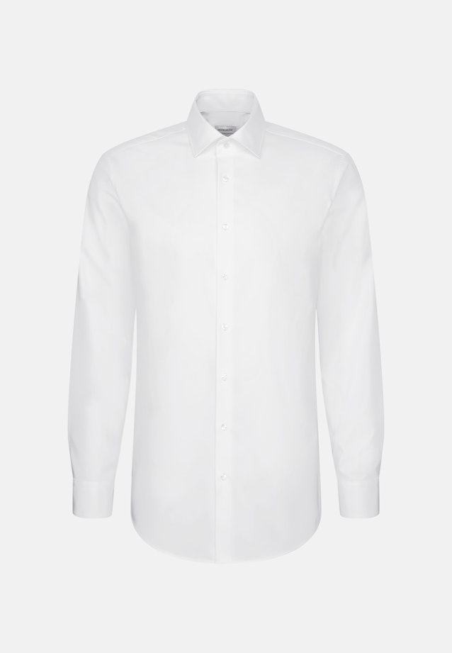 Regular Chemise Performance Uni in Blanc |  Seidensticker Onlineshop