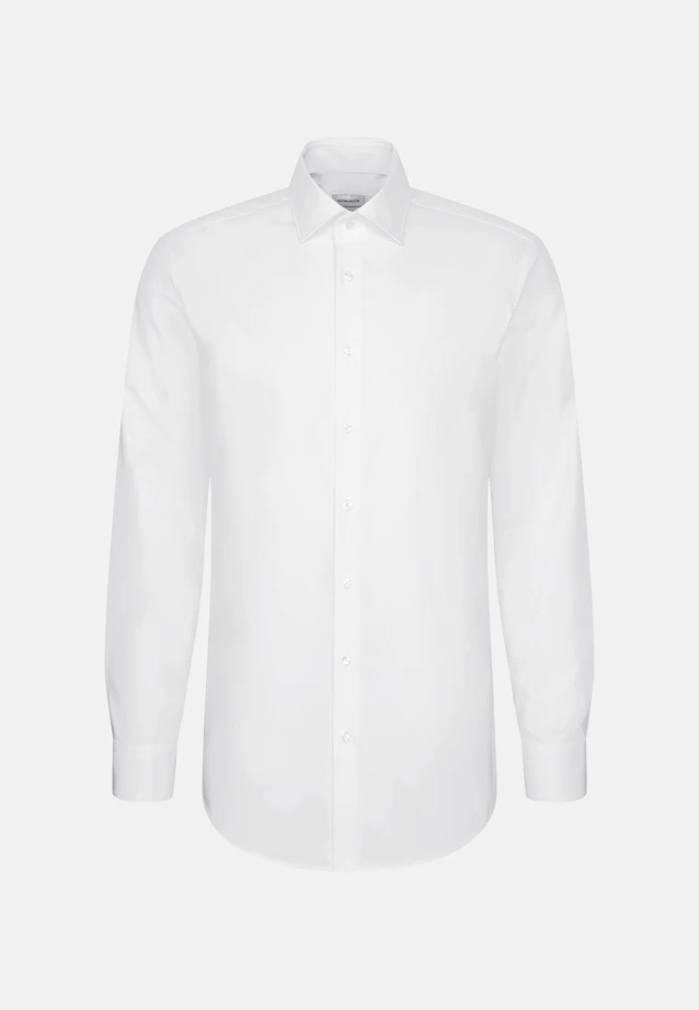 Regular Chemise Performance Uni in Blanc |  Seidensticker Onlineshop