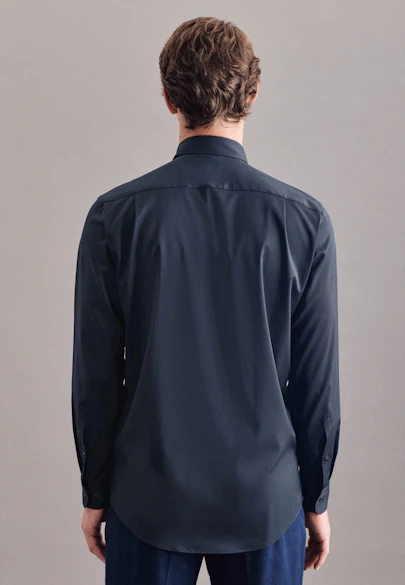 Regular Performance-Hemd Uni in Dunkelblau |  Seidensticker Onlineshop