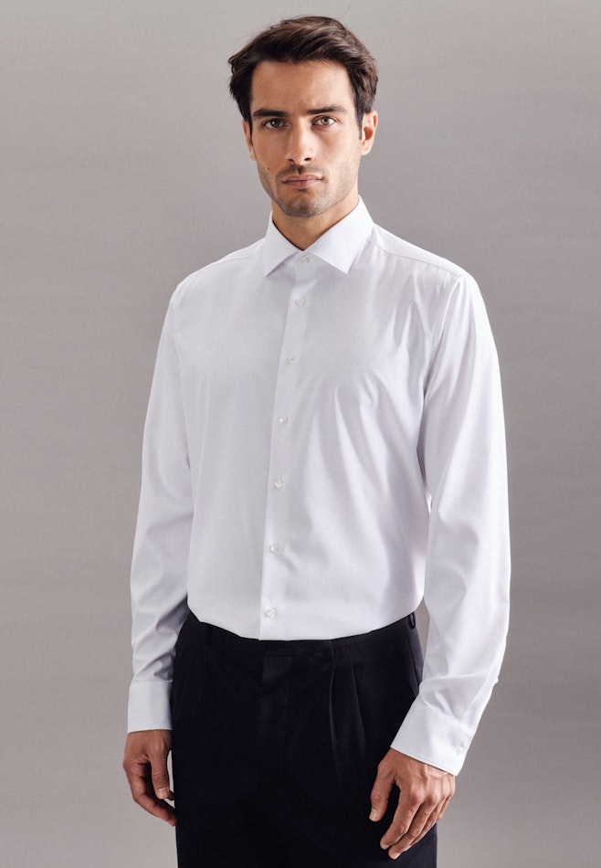 Performance shirt in Regular with Kent-Collar in White | Seidensticker online shop