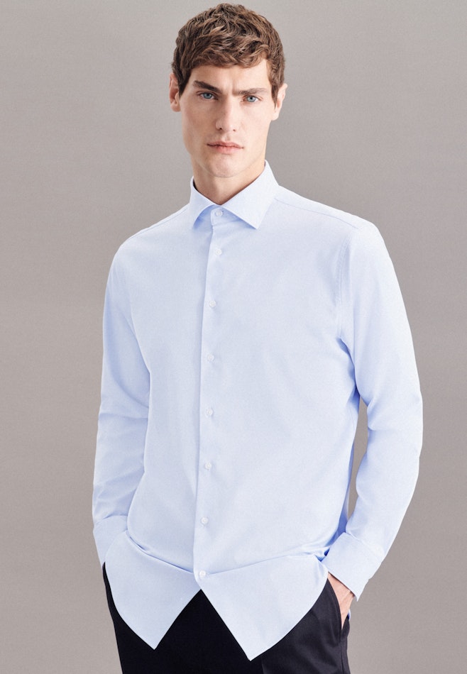 Performance shirt in Regular with Kent-Collar in Light Blue | Seidensticker online shop