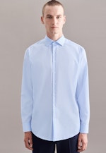 Regular Business Hemd Uni in Mittelblau |  Seidensticker Onlineshop