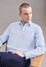 Regular Business Hemd Uni in Mittelblau |  Seidensticker Onlineshop