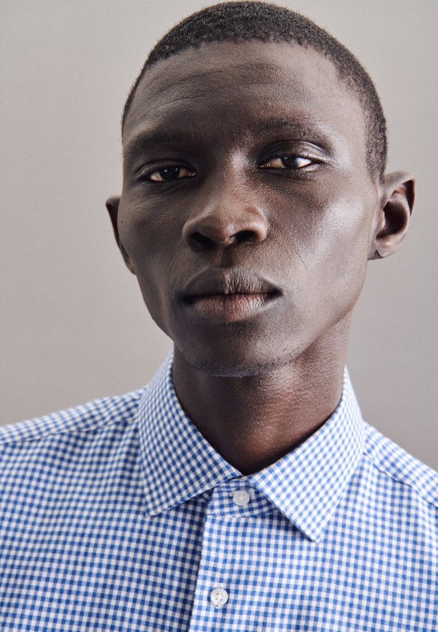 Slim Business Hemd Karo in Hellblau |  Seidensticker Onlineshop