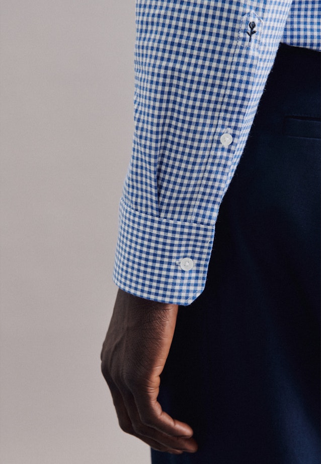 Easy-iron Twill Business Shirt in Slim with Kent-Collar in Light Blue |  Seidensticker Onlineshop