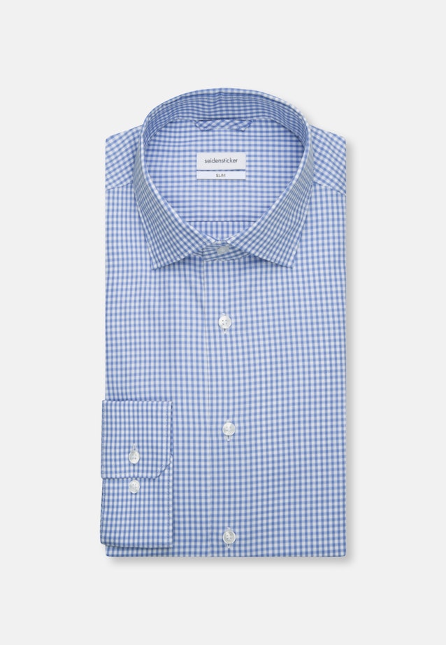 Slim Business Hemd Karo in Hellblau |  Seidensticker Onlineshop
